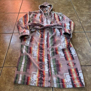 Pendleton CHIEF JOSEPH Cotton Terry Hooded Robe UNISEX S Bath - Picture 1 of 10