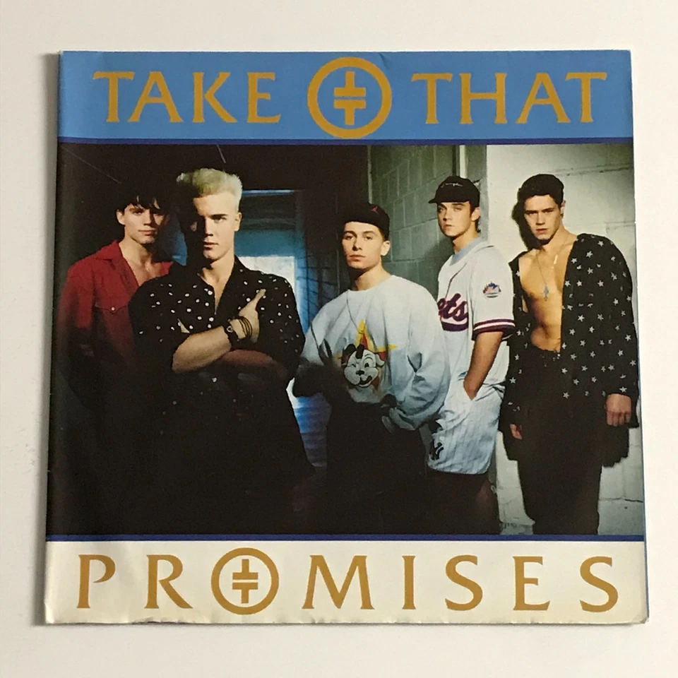 Take That - Promises 7" Vinyl Record/Poster Sleeve A1/B1 - PB 45085 VG+/VG+ - Image 1 of 4