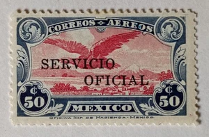 Mexiko offizielle Luftpostmarke, 1933-34, sc#CO29a, postfrisch, VLH, OG, Wmk - Bild 1 von 2