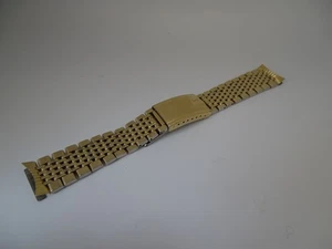 Omega Armband 1068 vergoldet und Edelstahl 19mm Enden Vintage - Bild 1 von 7