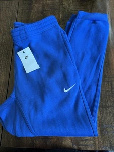 NWT Nike Men’s Medium Sportswear Club Fleece Joggers Sweatpants 716830-480 Blue - Picture 1 of 4