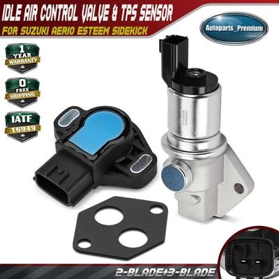Juego de 2 sensores de posición del acelerador y válvula de control de aire de ralentí para Suzuki Aerio Esteem Foto 1 de 4