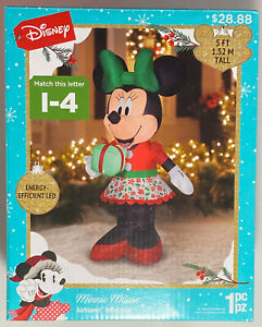 Gemmy 5' Minnie Mouse Airblown Inflatable LED Lights Brand New Sealed