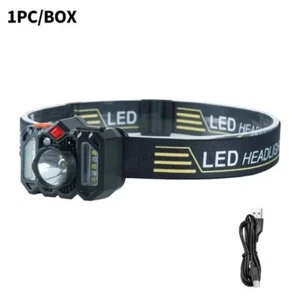LED Headlamp Strong Light Headlight indoor/outdoor Rechargeable headware - Picture 1 of 6
