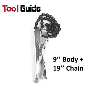9"+19'' Heavy Duty Chain Clamp Vise Locking Pliers Oil Filter Pipe Wrench Body - Picture 1 of 6