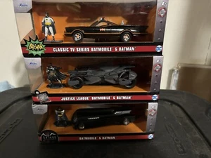 Jada BATMAN & BatMobile Set Of 3! - Picture 1 of 7