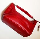 Vintage Etienne Aigner Red Genuine Leather Mini Duffle Handbag