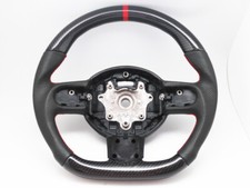 Steering Wheel for 2007-2013 Mini Cooper R55 R56 R58 R59 S Mk2 Carbon Leather