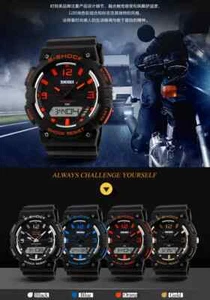 SKMEI Unisex Digital Analog Waterproof Sport Army Military Watch Wristwatch LED - Picture 1 of 15