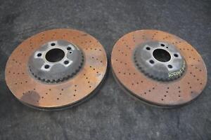 Set 2 Front Left Right Disc Brake Rotor 2224215100 Mercedes S550 W222 2014-20