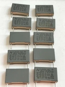 Film capacitor MKT X2 series 0.01uf 275v 20% 10pcs per sale H837 - Picture 1 of 1