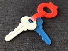 Fisher Price Vintage Plastic Toy Apple Key Ring & Keys Replacement