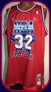 LOS ANGELES LAKERS MAGIC JOHNSON 1991 NBA ALL STAR SWINGMAN JERSEY ADULT XXL NWT - Picture 1 of 6