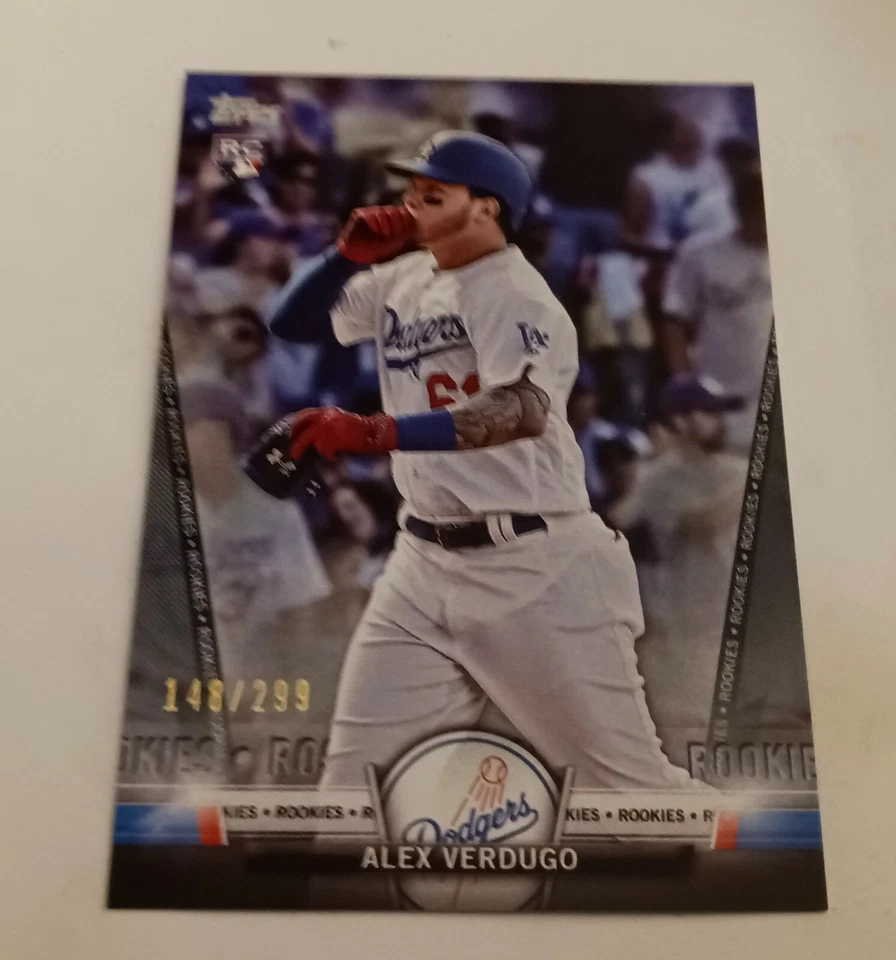 2018 Topps Alex Verdugo Black Salute Rookies Rookie (148/299) RED SOX MINT RC - Image 1 of 1