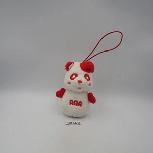 AAA Bear Panda C2503 Red Snowman Mascot 3.5" Furyu Plush Toy Doll Japan - Picture 1 of 5