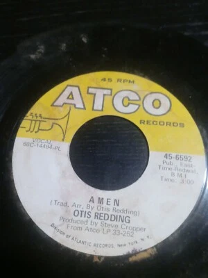 Otis Redding "Amen/Hard To Handle" Northern Soul 45 Motown ATCO Records Foto 1 de 4