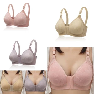 Womens Sexy Front Closure Bras Vest Brassiere Wireless Bra Underwear Lingerie - Picture 1 of 18