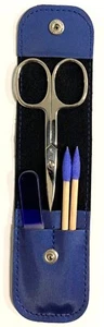 Maniküre-Etui NYLON Glasfeile Nagelschere Becker-Manicure YES Solingen Germany - Picture 1 of 7