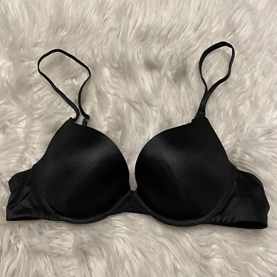 Sujetador Ambrielle 36B negro convertible diario inmersión push up con aros cierre trasero Foto 1 de 4