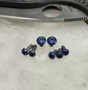 Juego de tornillos azules translúcidos para Spyderco Native 5 mango ligero FRN 7 piezas - Imagen 1 de 7
