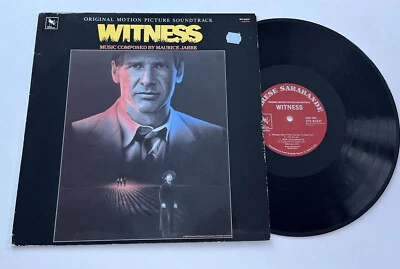 WITNESS ORIGINAL SOUNDTRACK LP MAURICE JARRE HARRISON FORD - Image 1 of 4