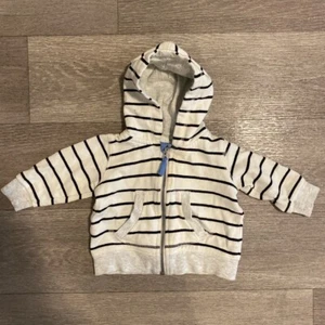 Kids H&M white striped hoodie - 2-4 months - Picture 1 of 5