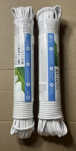Qty-2 Outdoor 100’ x 3/16” coated clothesline Blue Hawk 0349255 New - Picture 1 of 3