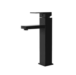 Cefito Bathroom Basin Mixer Tap Square Tall Faucet Vanity Laundry Black - Picture 1 of 8