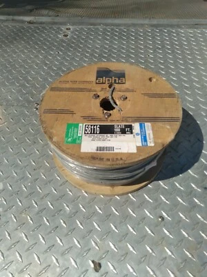 ALPHA WIRE 58116 6/C 22AWG 7 STRAND BC 0.008 PVC INS FOIL SHIELD PVC JKT 1000 英尺 — 第 1/3 张图片