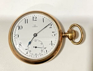 Reloj Bolsillo CP123 Antiguo Omega 2667176 Tono Oro 15 Joyas - Imagen 1 de 9