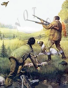 ANTIQUE REPRODUCTION 8X10 ART GROUSE HUNTING PHOTOGRAPH PRINT - Picture 1 of 1