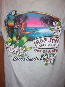 T-Shirt RON JON SURF SHOP COCA BEACH FL grau S 34 36 - Bild 1 von 2