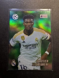 2023-24 Topps Merlin Heritage UEFA /49 Aurelien Tchouameni #11 Green - Picture 1 of 2