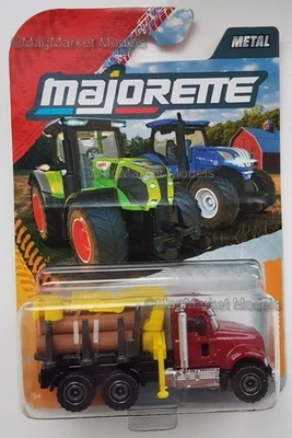 MAJORETTE · MACK GRANITE LOGGER · RED · FARM SERIES · 1:76 · BRAND NEW & RARE - Image 1 of 4