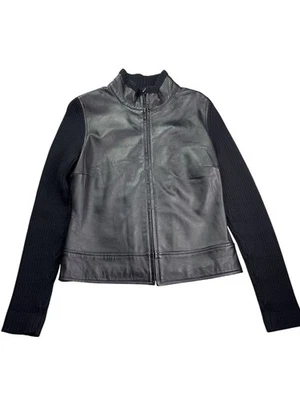 Женская куртка из овечьей кожи и трикотажа Apt 9 на молнии размер M акриловая шерстяная смесь - Изображение 1 из 4