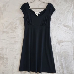 Vintage Ronni Nicole Womens Dress Size 6 Black Stretch Y2K Whimsigoth Witchy - Picture 1 of 9