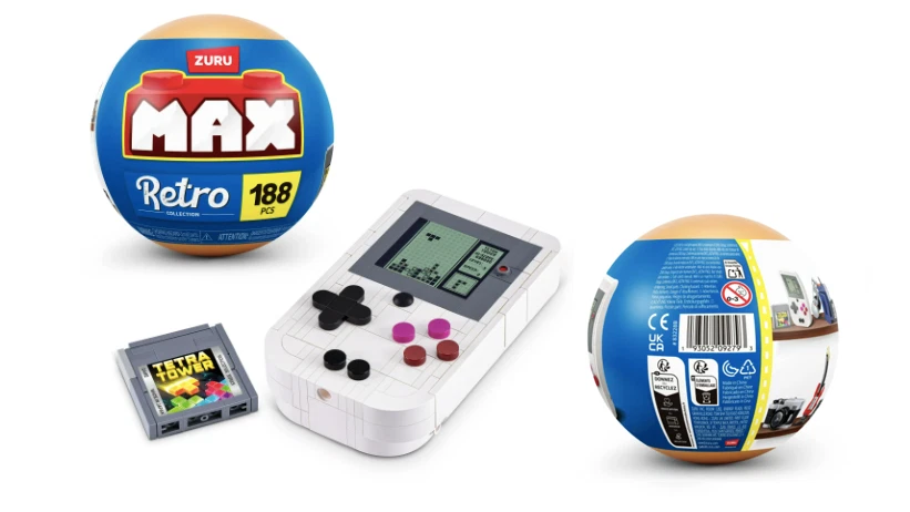 ZURU Max Retro 2  Game Console 188 Piece  Design Building Set 2025 NO Tariffs - Image 1 of 1