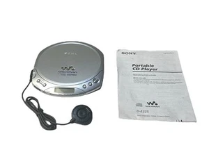 Sony CD Walkman D-E225 silber ESPMAX CD tragbar mit Fernbedienung & Handbuch GETESTET - Bild 1 von 11