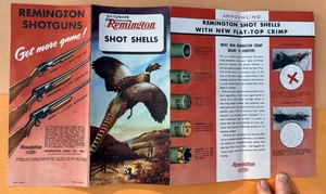1947 Remington Shot Shells Fold Out Consumer Advertising Prospekt - Bild 1 von 14