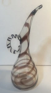 Hand Blown Murano Amethyst SWIRL EWER PITCHER~APPLIED HANDLE~10” - Picture 1 of 8