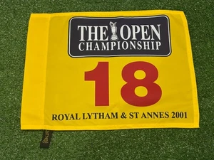 RARE THE OPEN GOLF CHAMPIONSHIP 2001 OFFICIAL PIN FLAG ROYAL LYTHAM ST ANNS NEW - Picture 1 of 5