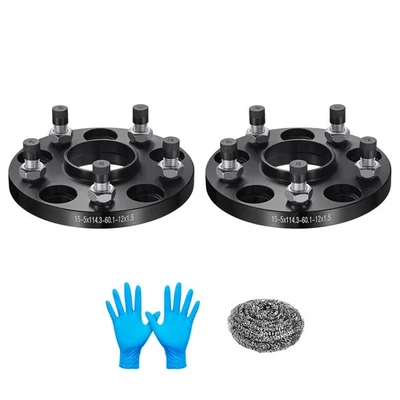 (2) Espaciadores de rueda centrados en el cubo de 15 mm 5x114,3 5x4,5 para Toyota Prius V 2012-2017 Foto 1 de 4