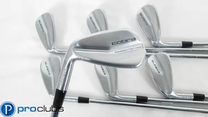 NEW Left Handed COBRA 2022 KING FORGED TEC ONE LENGTH IRONS 5-GW STEEL KBS STIFF - Picture 1 of 7
