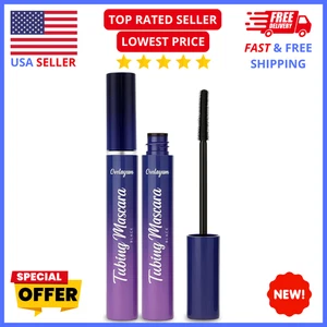Tubing Mascara Black – Lengthening Volumizing Waterproof Lash 2x PACK - Picture 1 of 7