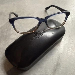 Coach Eyeglasses HC 6089 5474 Blue Taupe Glitter Gradient FRAMES ONLY 51-16-135 - Picture 1 of 10