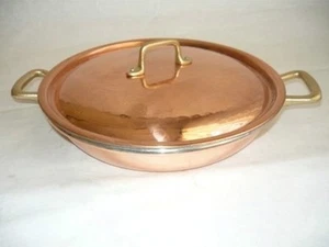 Pan Olla 2 Manijas Cobre Estañado de Cocina 25CM - Imagen 1 de 1
