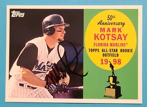 Mark Kotsay Firmado 2008 Topps All-Star Novato #AR66 1998 Marlins Autógrafo Automático - Imagen 1 de 3