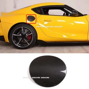 For Toyota Supra A90 2020-2024 Carbon Fiber Fuel Filler Gas Tank Cap Cover Trim - Bild 1 von 12