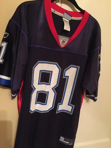 Terrell Owens 81 Buffalo Bills Reebok Authentic Jersey MED (Small Flaw) Cover