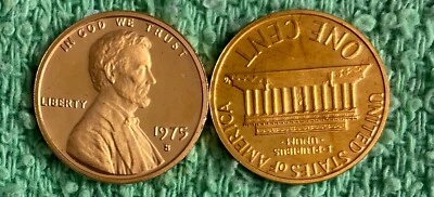 1975-S  **PROOF**  LINCOLN CENT - NICE COIN - L@@K AT PICTURES!!!!! - Image 1 of 3